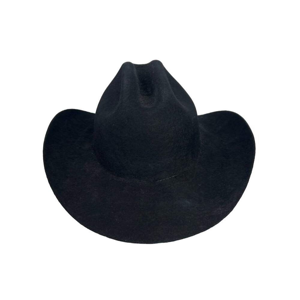 Elegancia Tropical Wool Felt Hat Small Black Western Ranch Farmhouse NEW